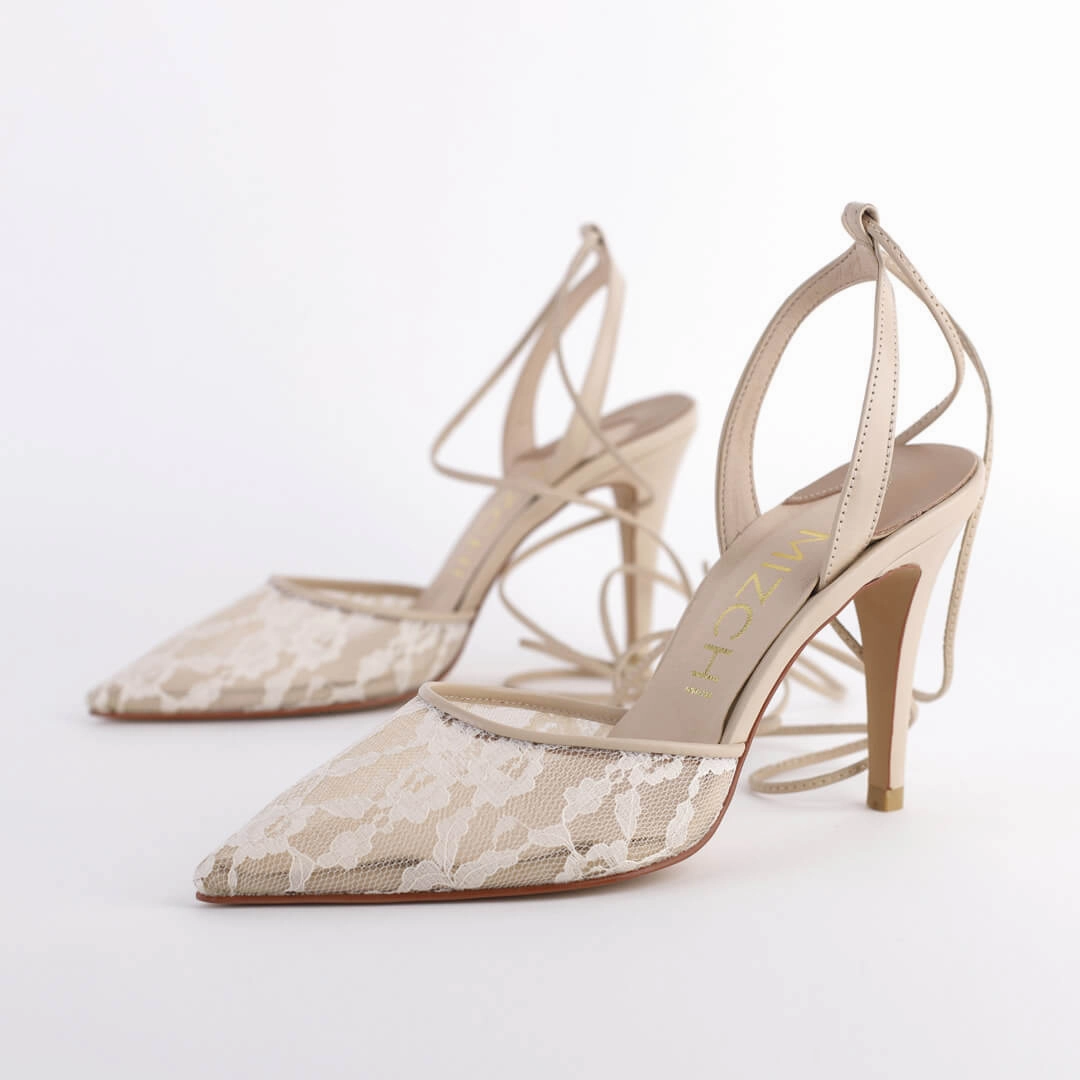 *UK size 2 - DIANE - ivory, 9cm heels