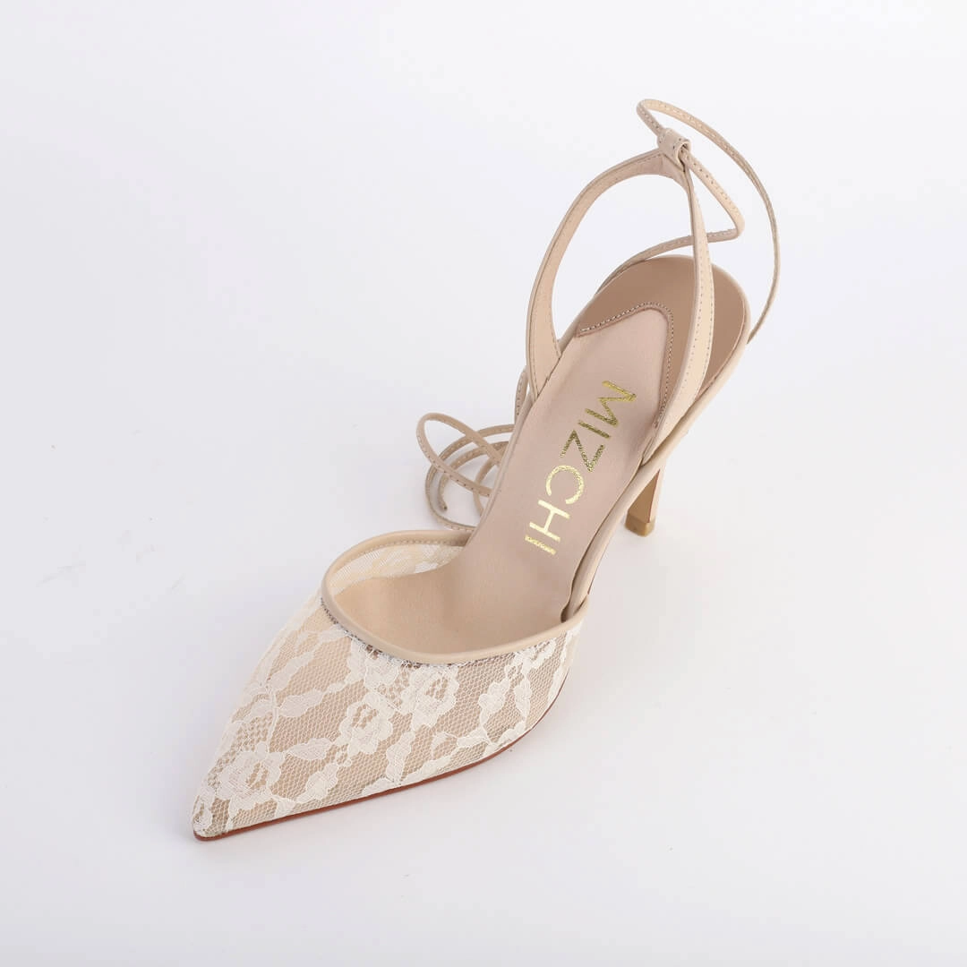 *UK size 2 - DIANE - ivory, 9cm heels