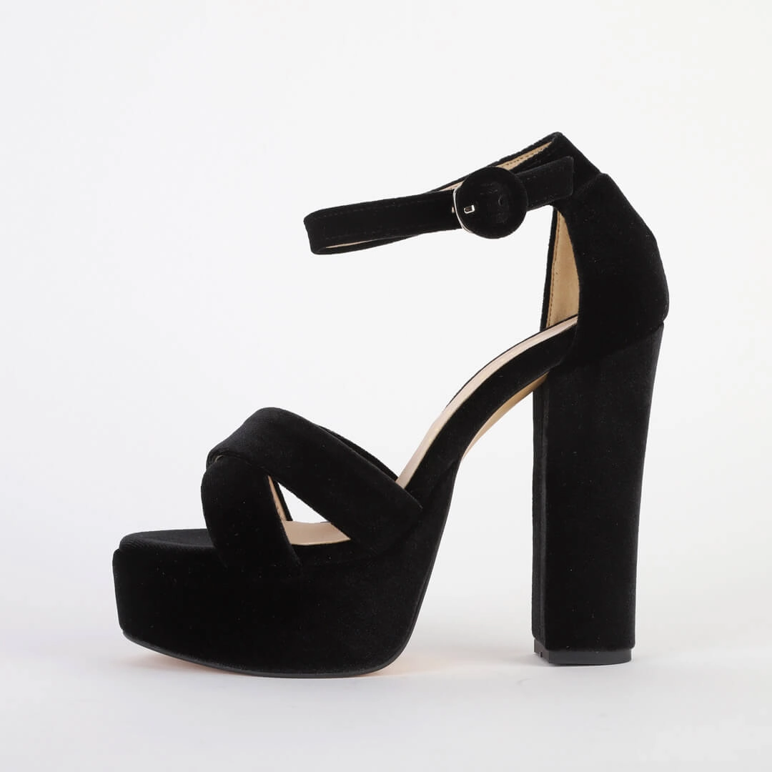 *UK size 2 - TAMON - black, 12/3.5cm heel