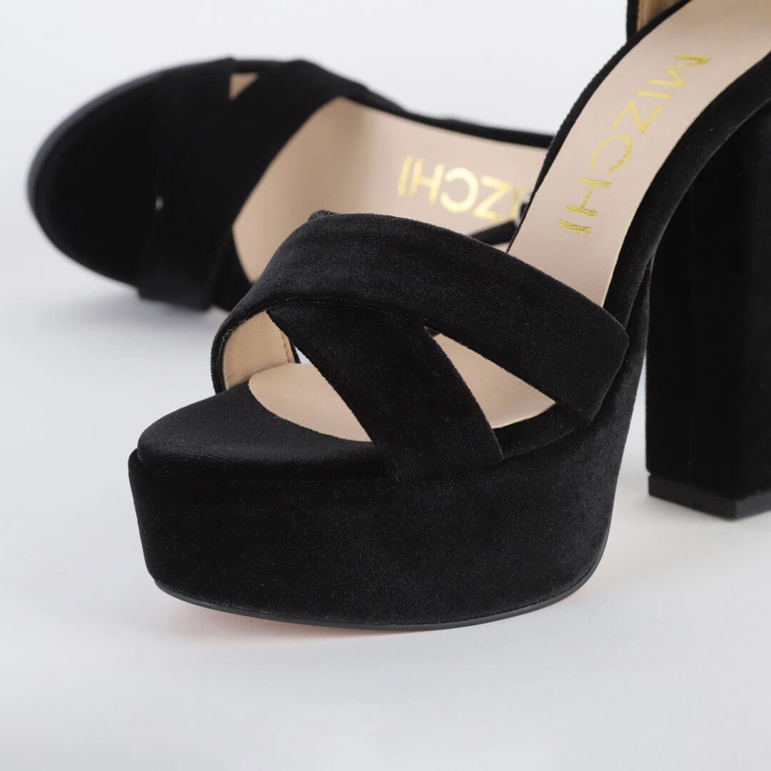 *UK size 2 - TAMON - black, 12/3.5cm heel