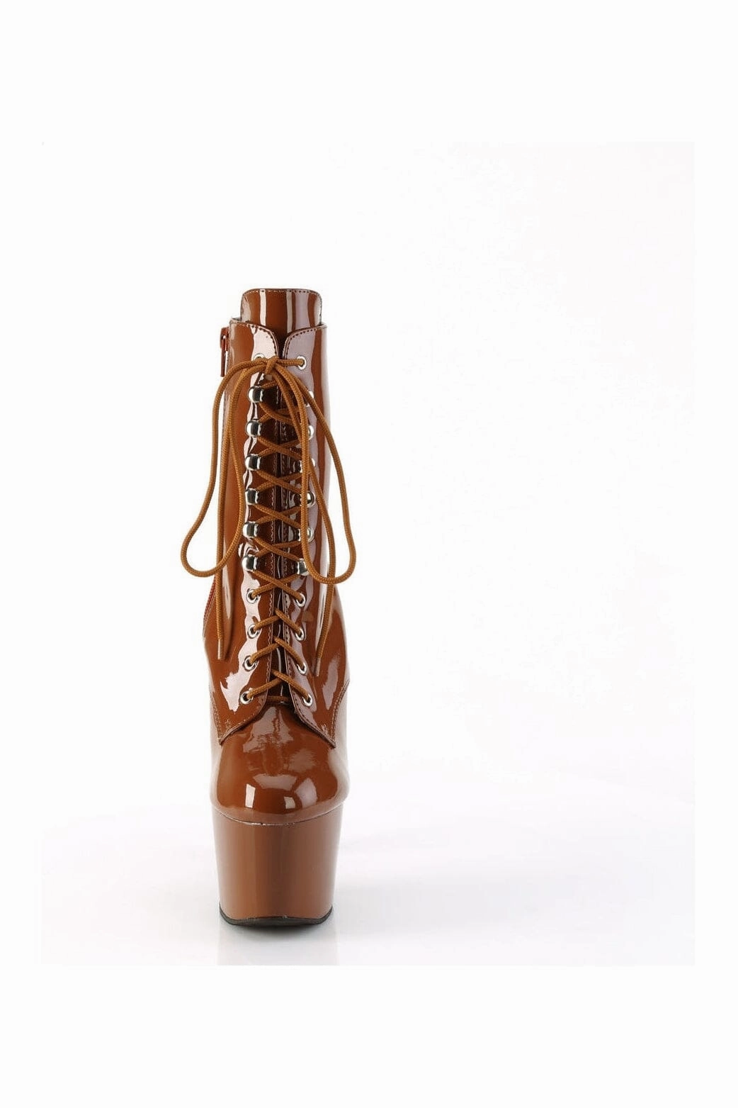 ADORE-1020 Brown Patent Ankle Boot