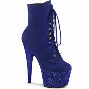 ADORE-1020FSMG  Royal  Blue Faux Suede/Royal  Blue Multi Mini Gltr