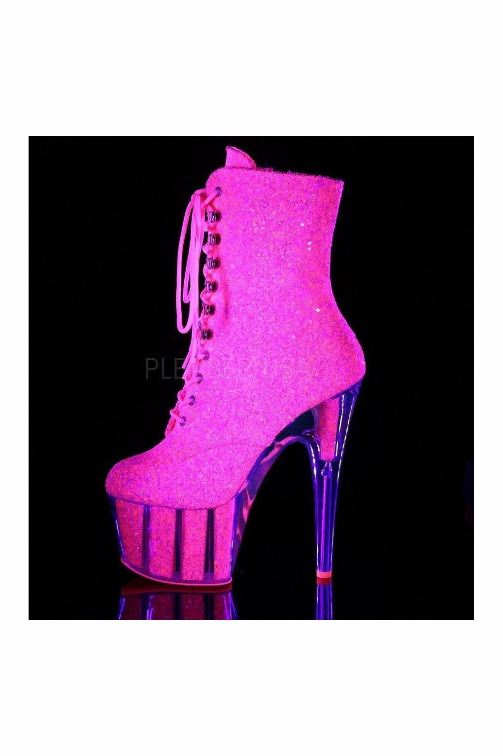 ADORE-1020G Platform Boot  | Neon Glitter