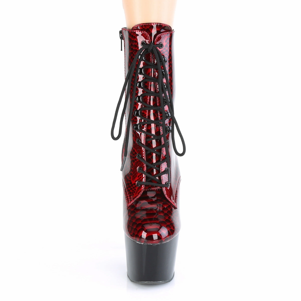 ADORE-1020SP  Red Snake Print Patent/Black
