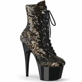 ADORE-1020SQ  Black-Gold Flip Sequins/Black