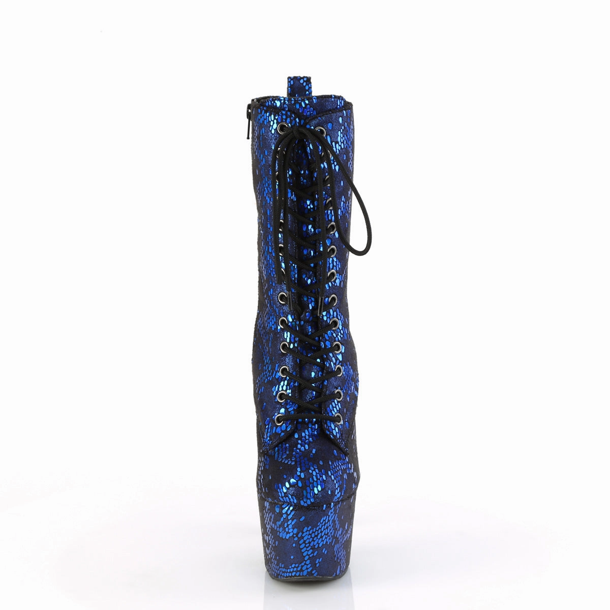 ADORE-1040SPF  Blue Metallic Snake Print Fabric/M