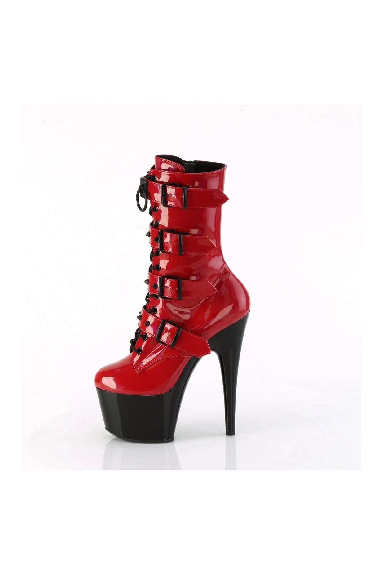 ADORE-1046TT Red Patent Ankle Boot
