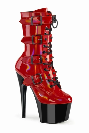 ADORE-1046TT Red Patent Ankle Boot