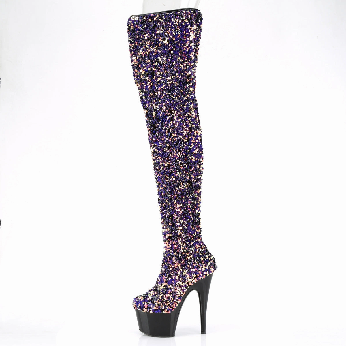 ADORE-3020  Purple Multi Sequins/Black