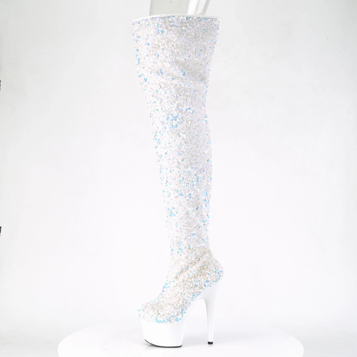 ADORE-3020  White Multi Sequins/White
