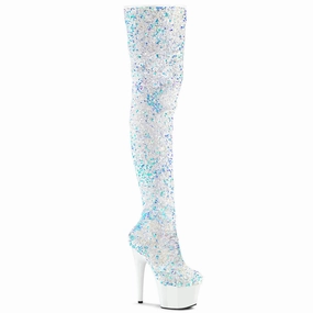 ADORE-3020  White Multi Sequins/White