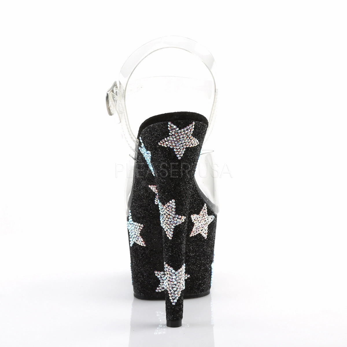 ADORE-708STAR  Clear/Black Glitter-ABRS