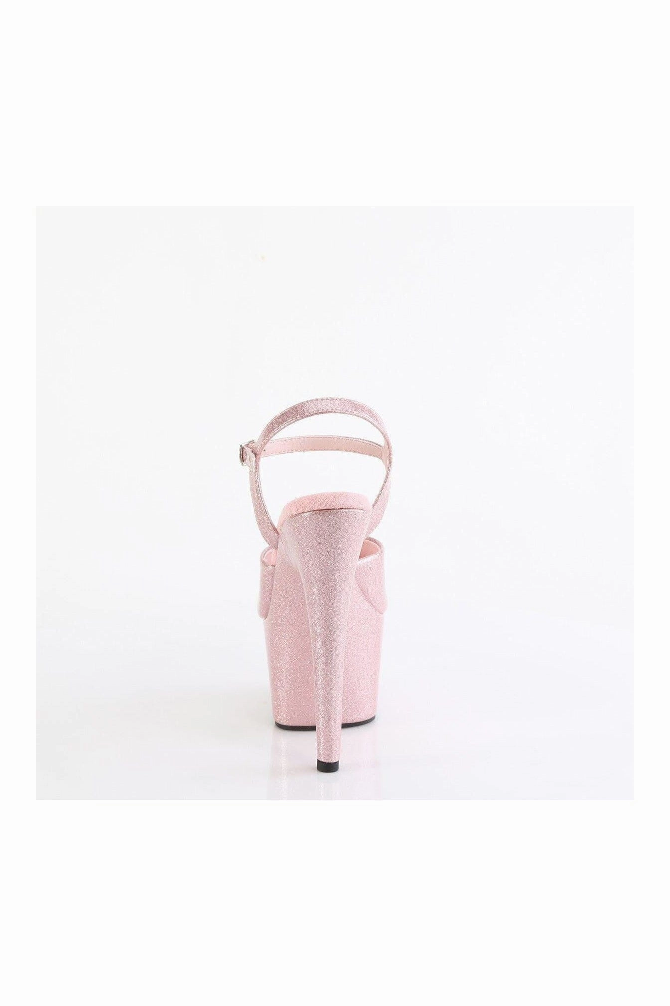 ADORE-709GP Pink Glitter Patent Sandal
