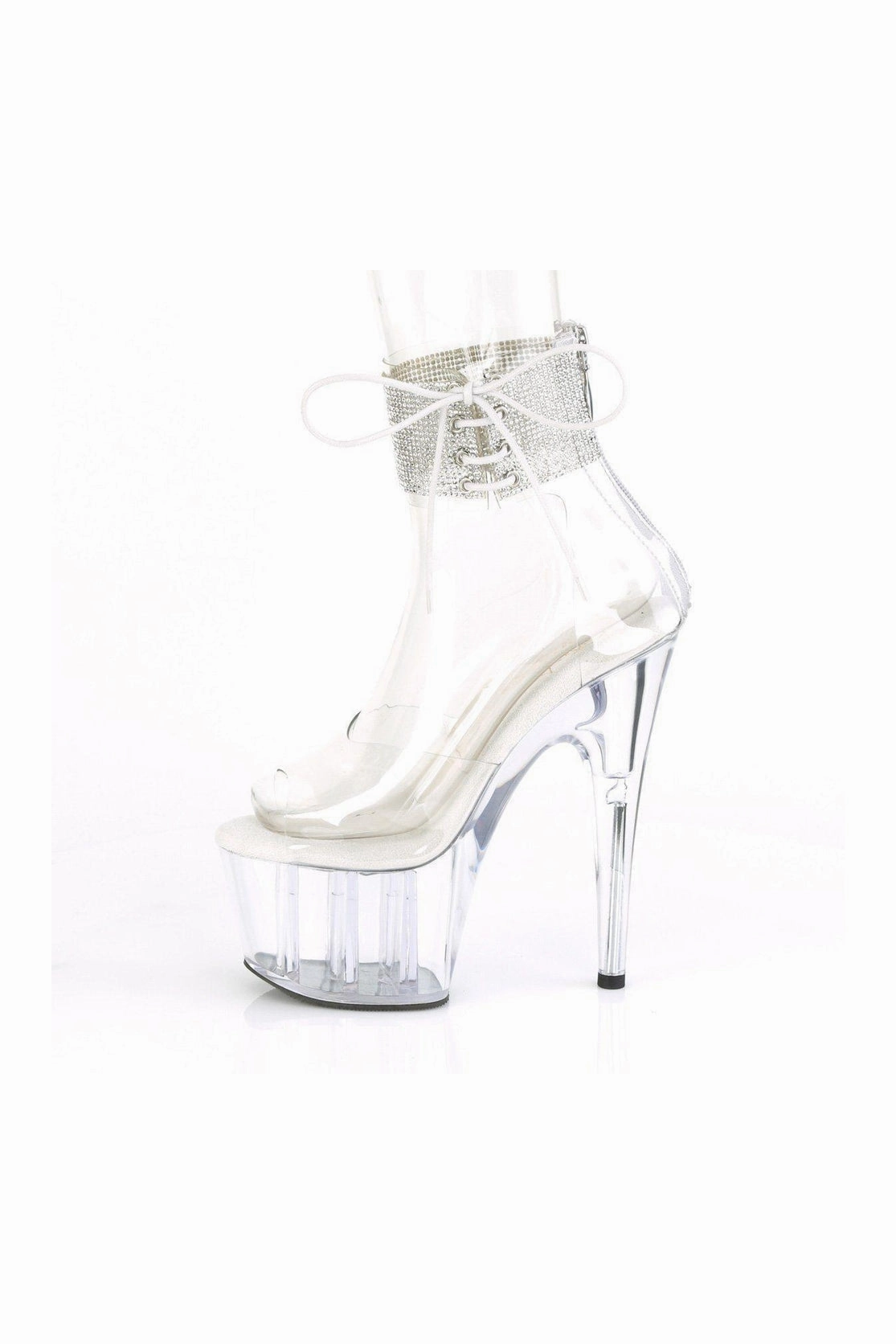 ADORE-724RS Exotic Sandal | Clear Vinyl