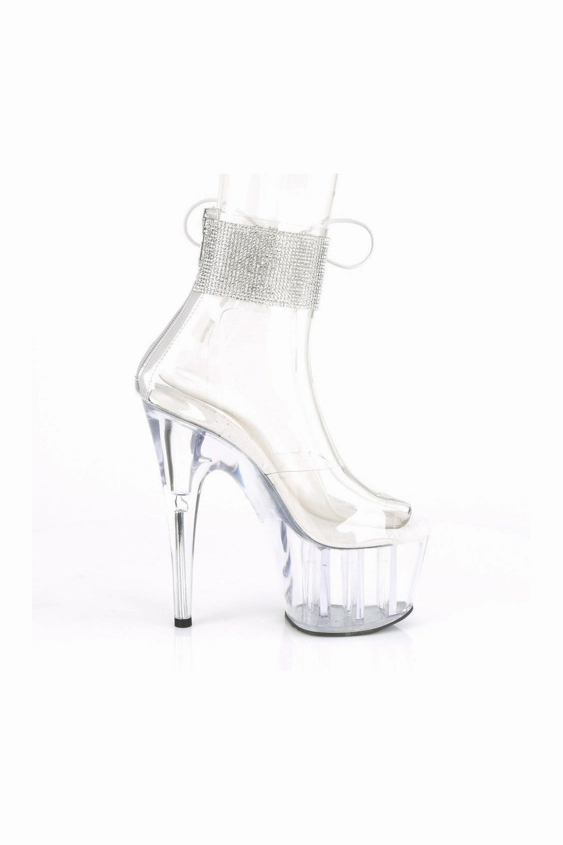 ADORE-724RS Exotic Sandal | Clear Vinyl