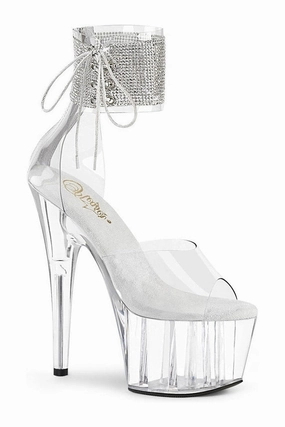 ADORE-724RS Exotic Sandal | Clear Vinyl