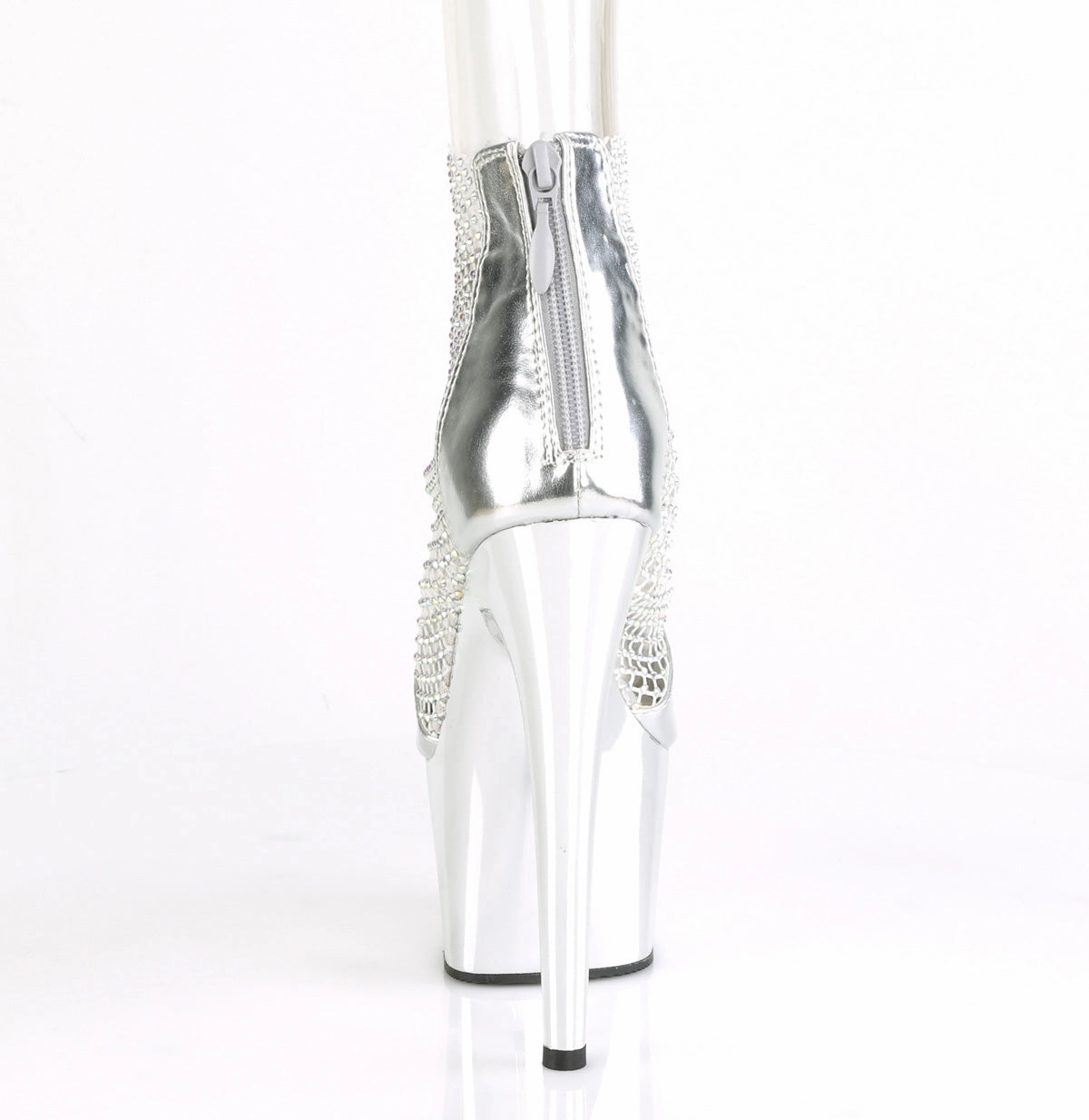 ADORE-765RM  Silver Metallic Pu-RS Mesh/Silver Chrome