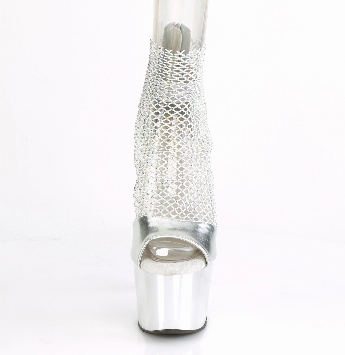ADORE-765RM  Silver Metallic Pu-RS Mesh/Silver Chrome