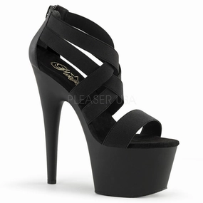 ADORE-769  Black Elastic Band-Faux Leather/Black Matte