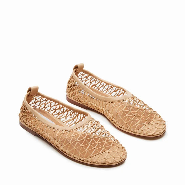 Ambrosia Flat Shoe TAN