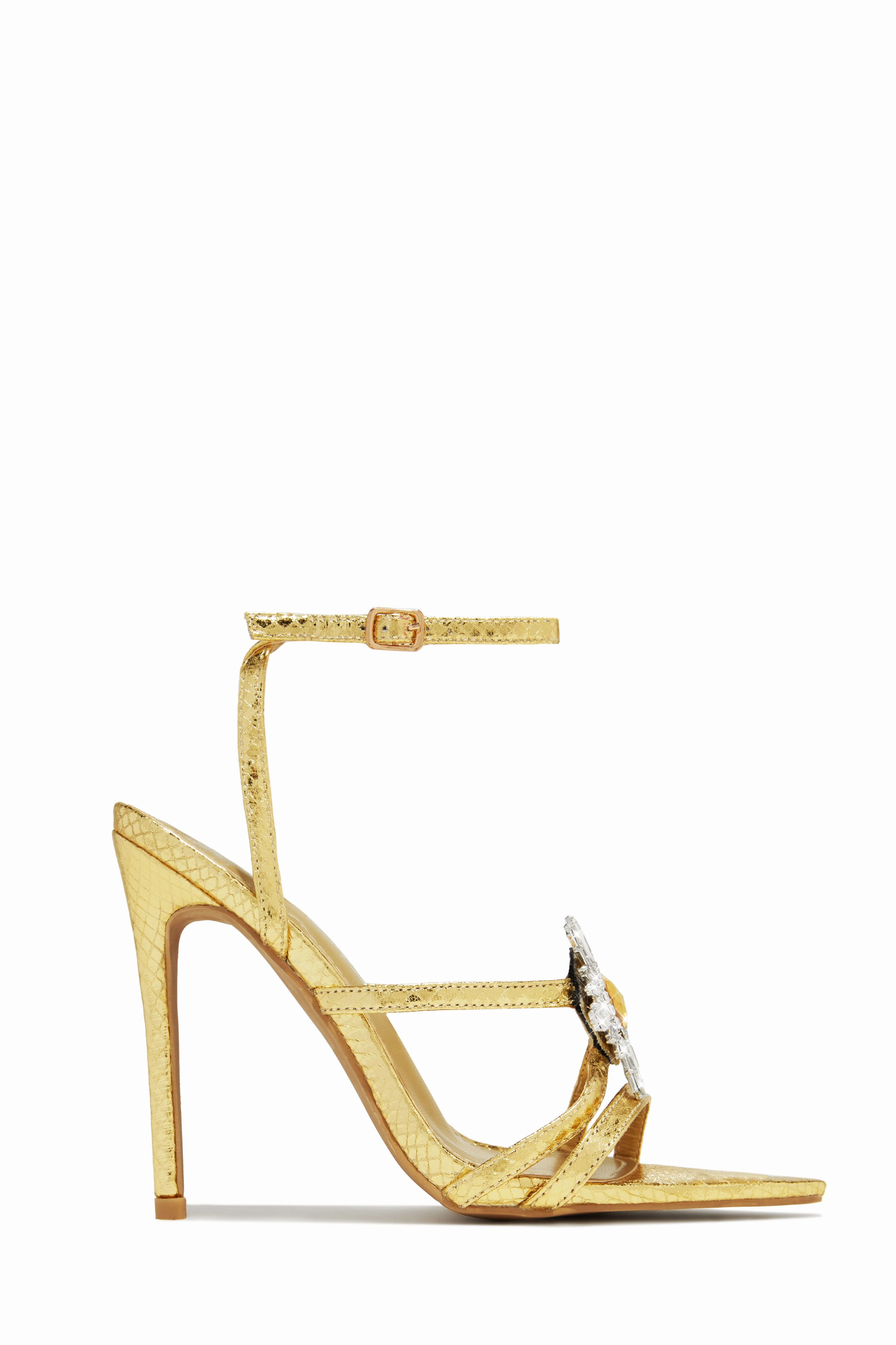 Ameira Embellished High Heels - Green