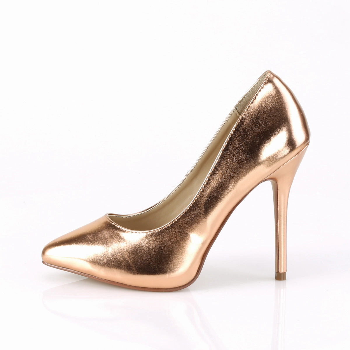 AMUSE-20  Rose Gold Metallic Pu