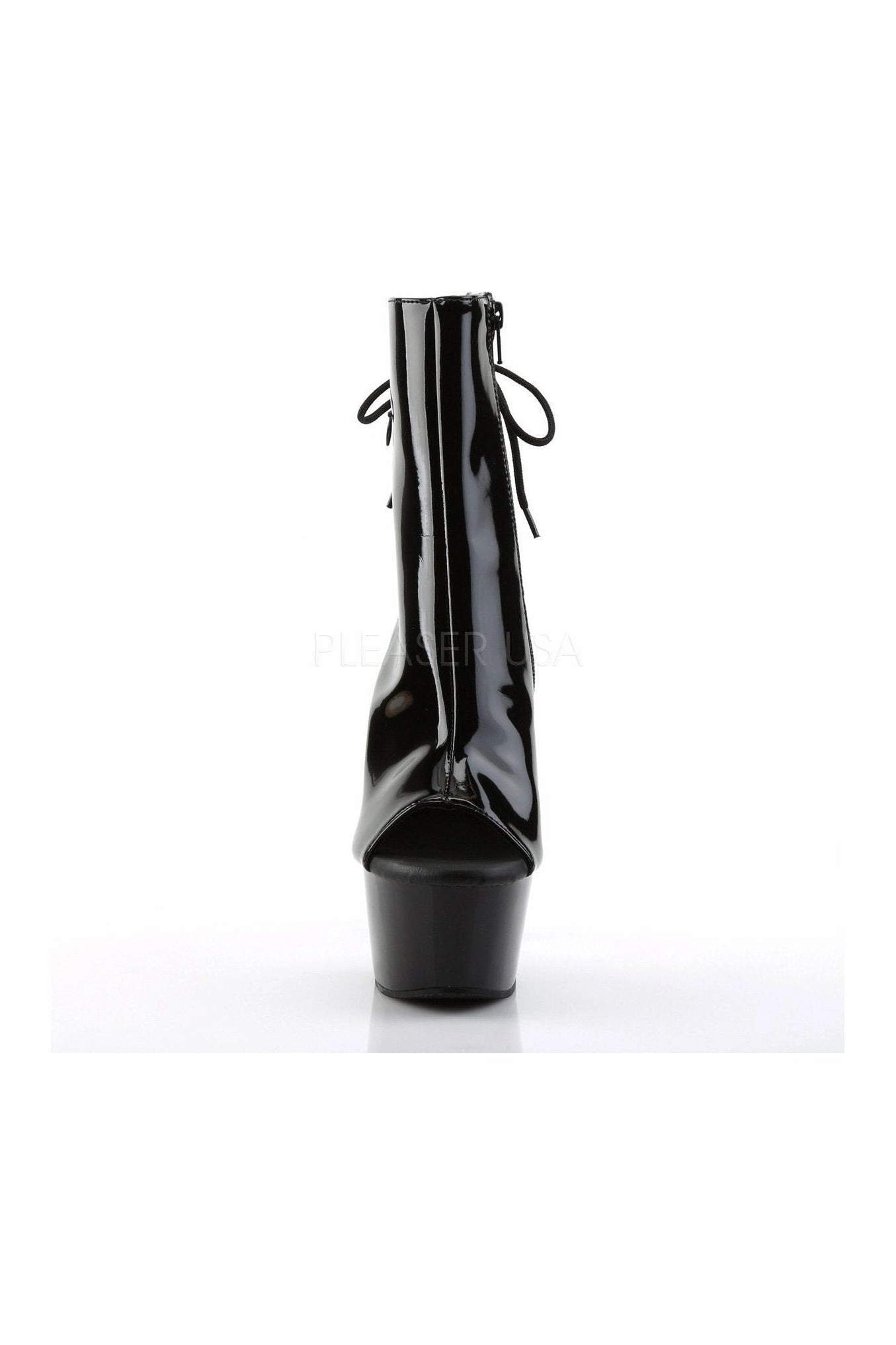 ASPIRE-1018 Platform Boot  | Black Patent