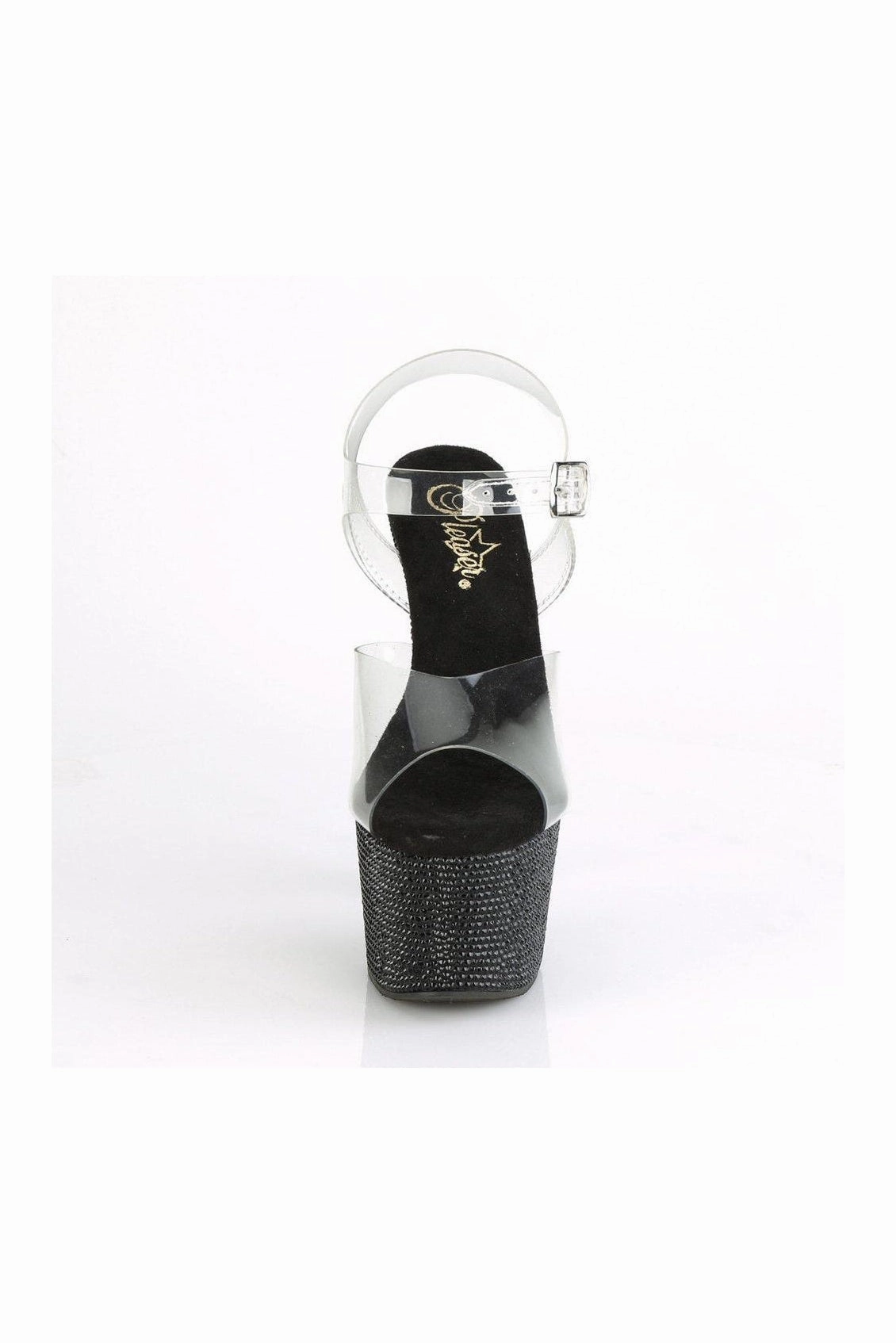 BEJEWELED-708DM Sandal | Clear Vinyl