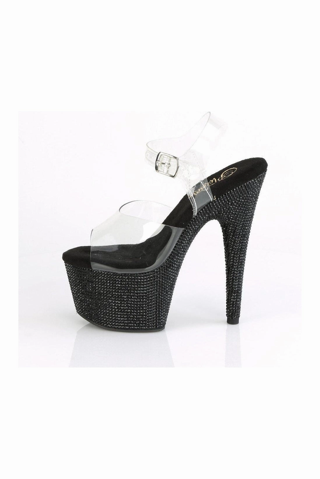 BEJEWELED-708DM Sandal | Clear Vinyl