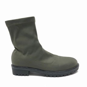 Boots Ankle Flats By Clothes Mentor In Green, Size: 7