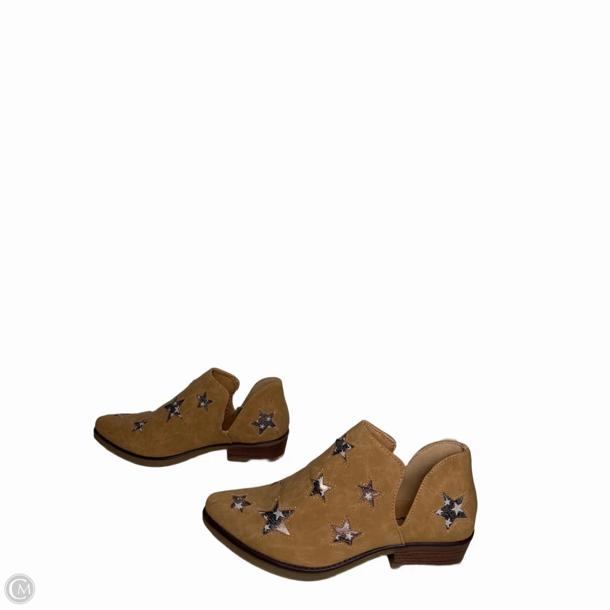 Boots Ankle Flats By Seven 7 In Tan, Size: 9