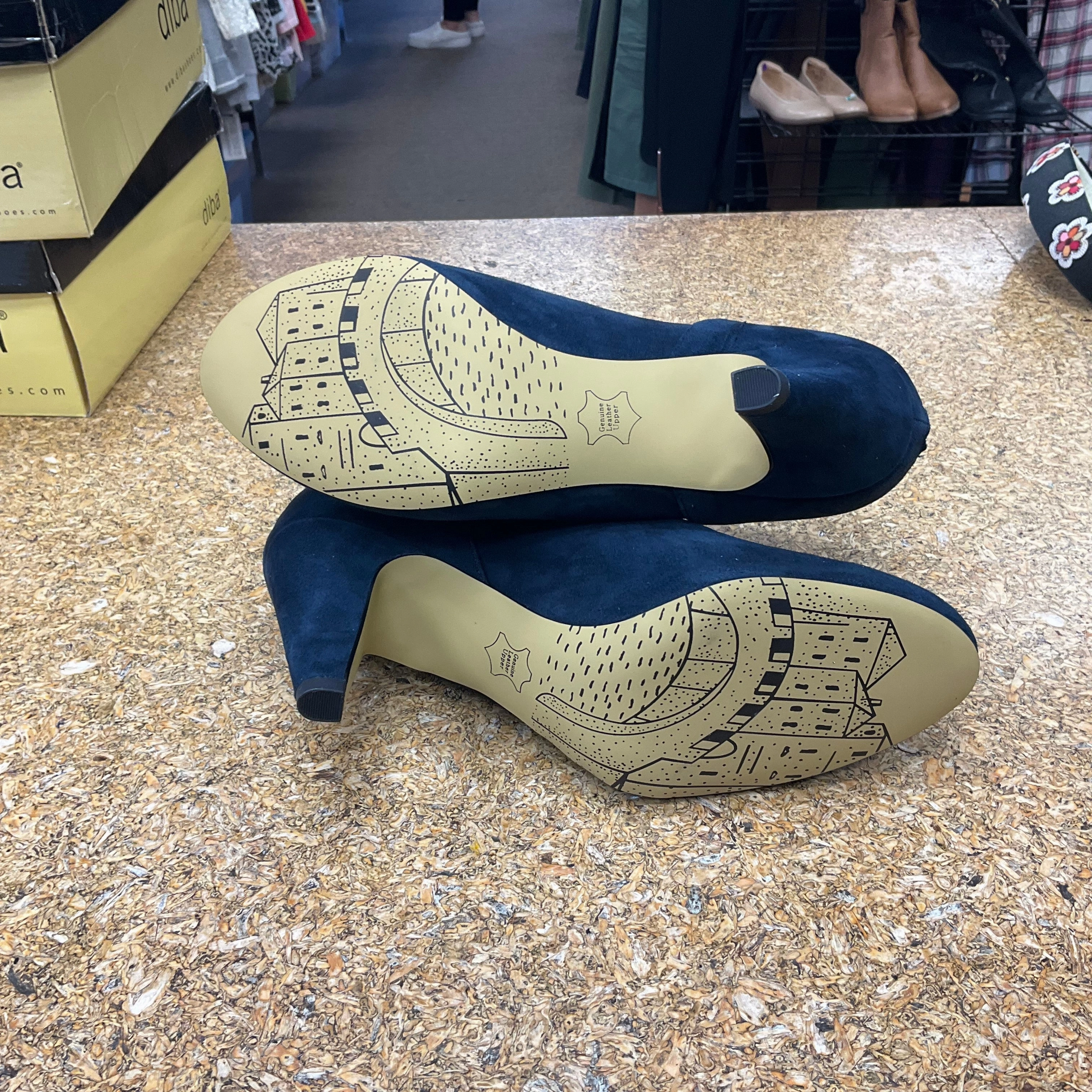 Boots Ankle Heels By Bella vita In Blue, Size: 9