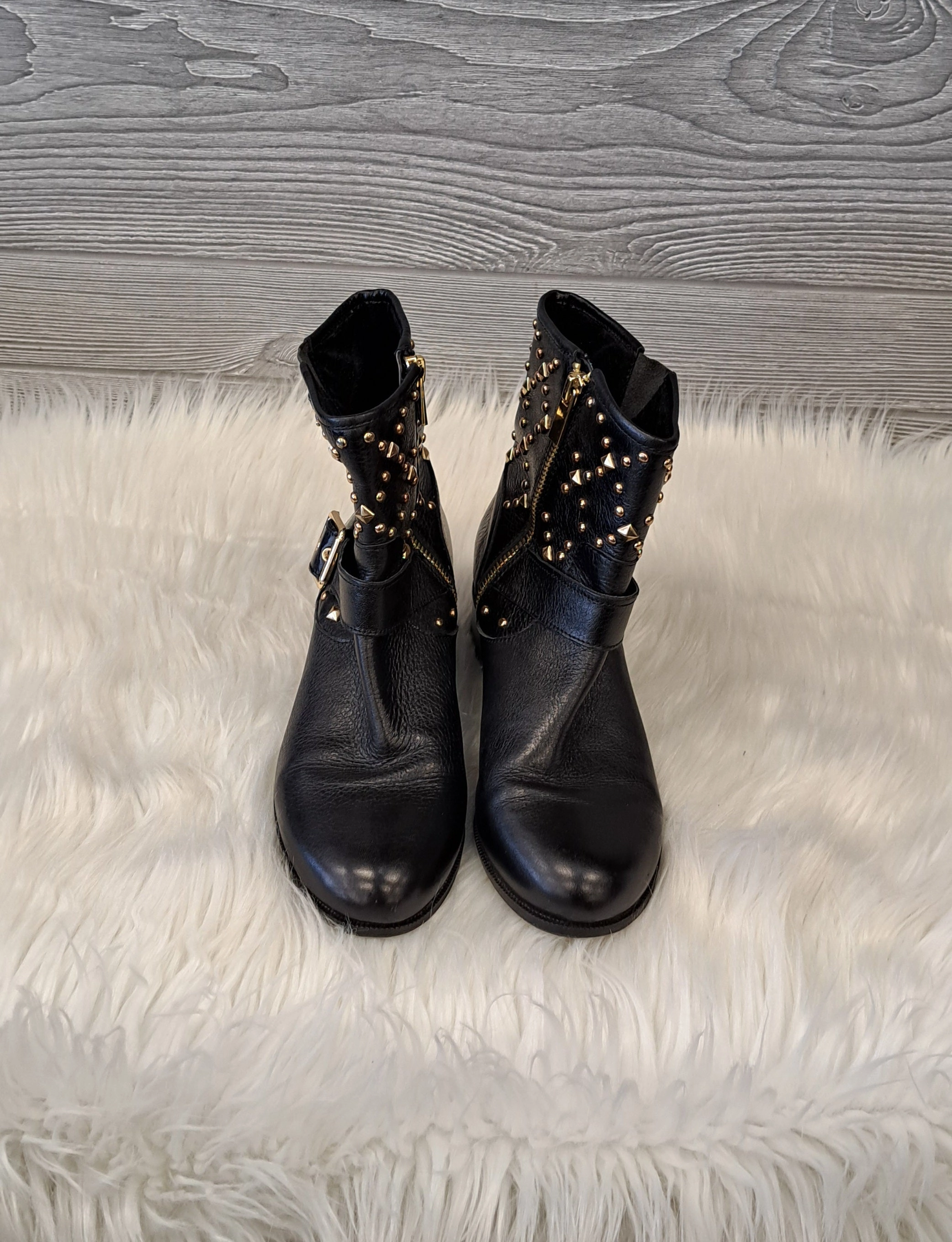 Boots Ankle Heels By International Concepts In Black, Size: 6.5