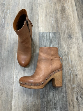 Boots Ankle Heels By Kork Ease In Tan, Size: 7.5
