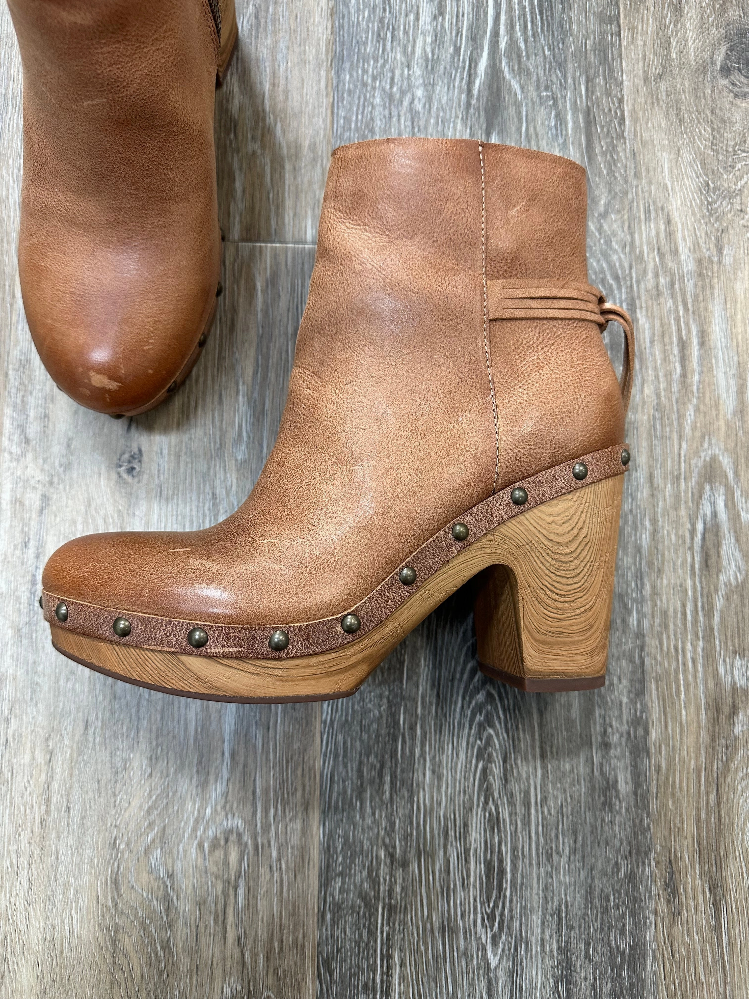 Boots Ankle Heels By Kork Ease In Tan, Size: 7.5
