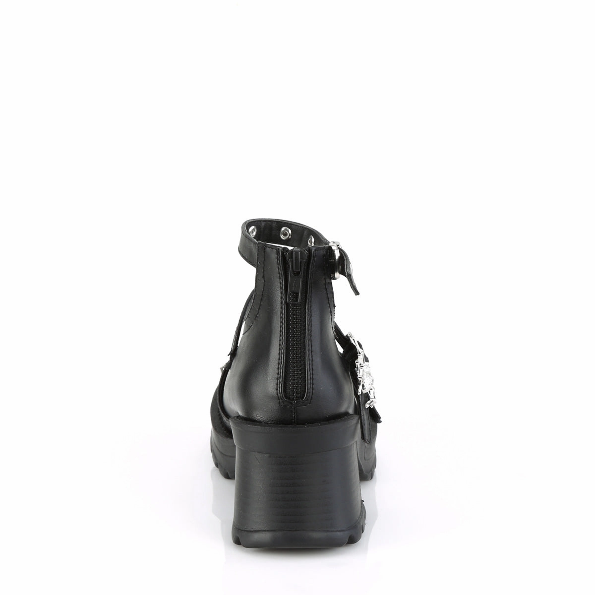 BRATTY-30  Black Vegan Leather