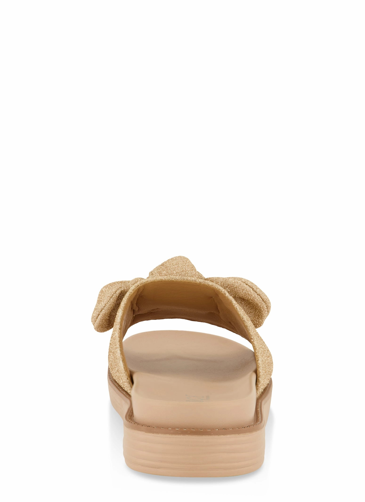 Butterfly Bow Rhinestone Band Slide Sandals