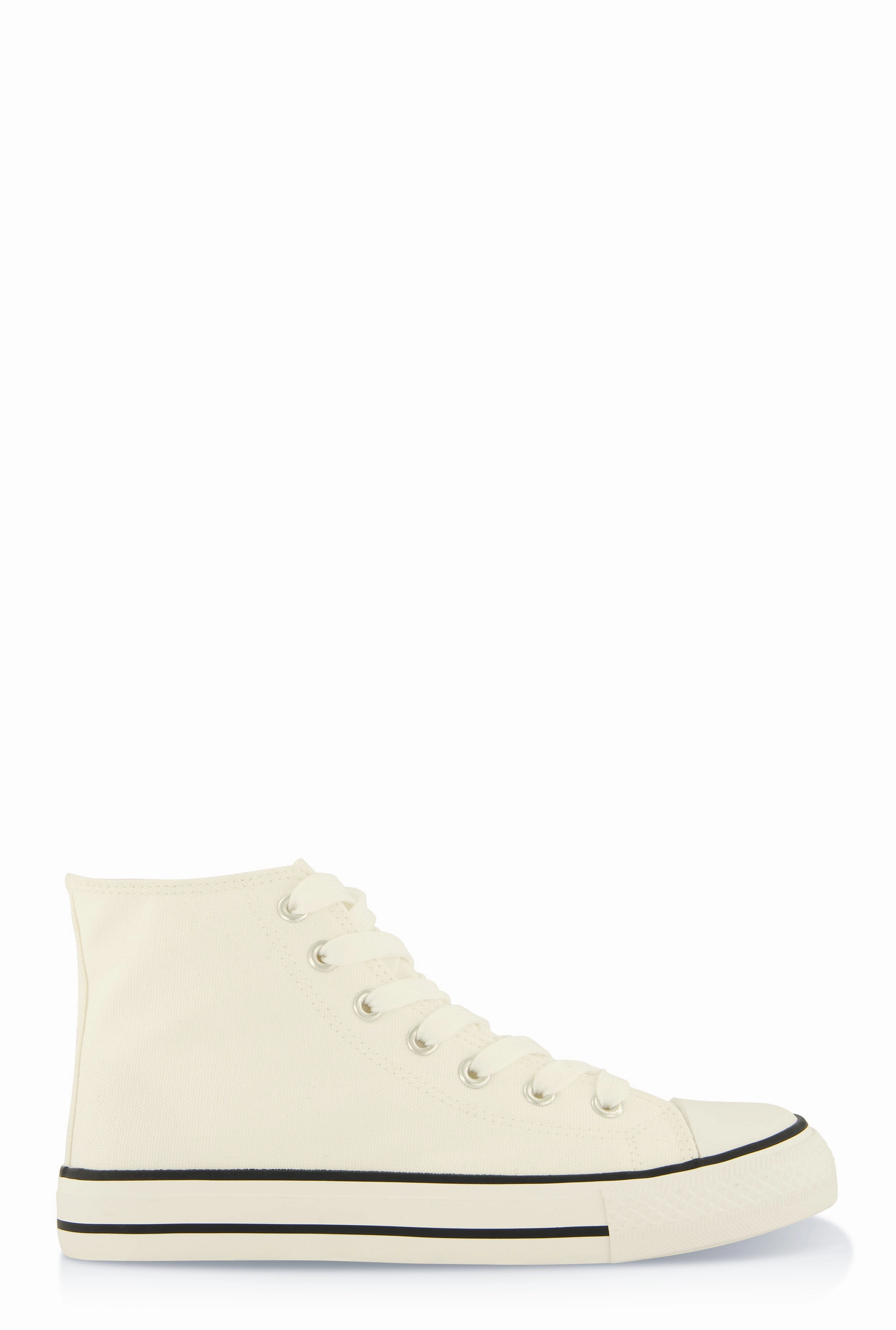Canvas High Top Lace Up Sneakers