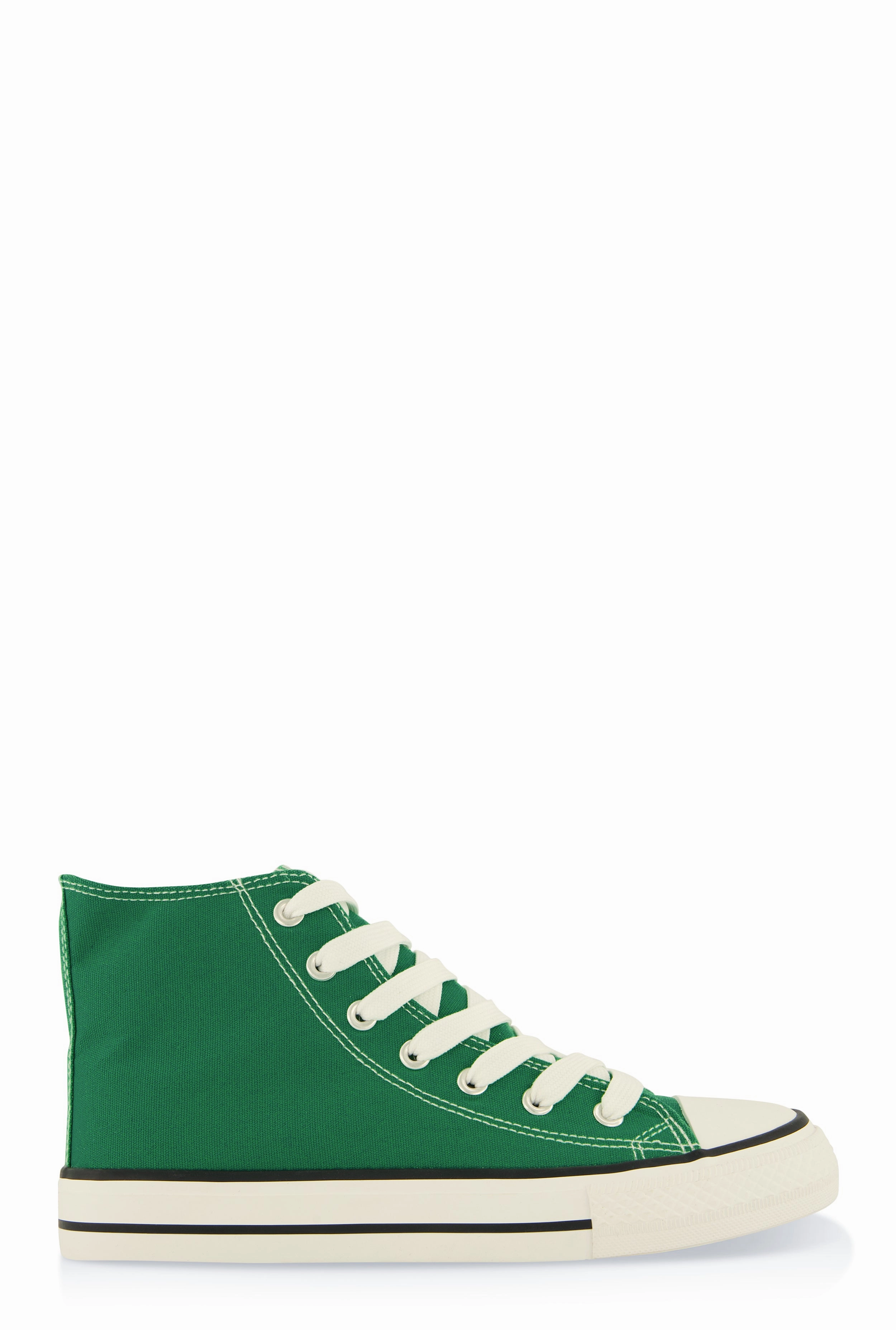 Canvas High Top Lace Up Sneakers