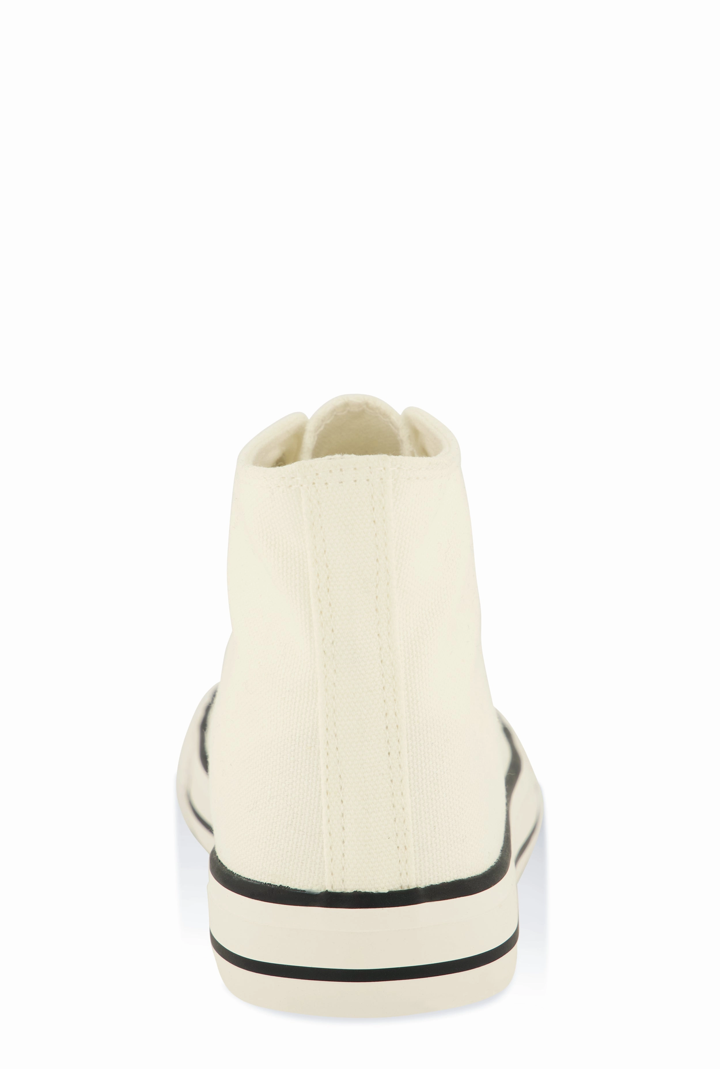 Canvas High Top Lace Up Sneakers