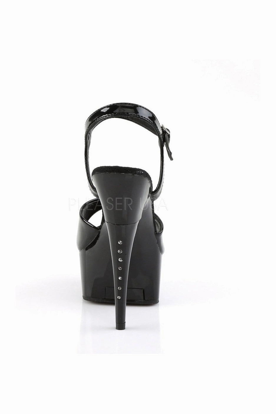 CAPTIVA-609 Platform Sandal  | Black Patent