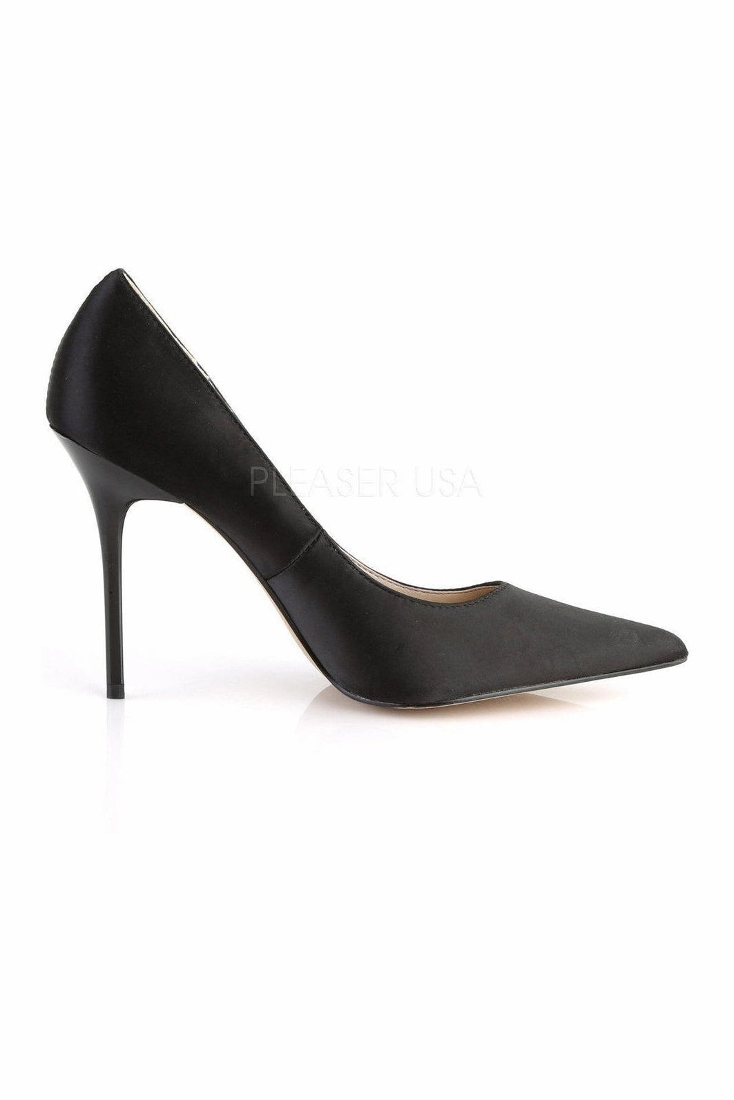 CLASSIQUE-20 Pump  | Black Genuine Satin