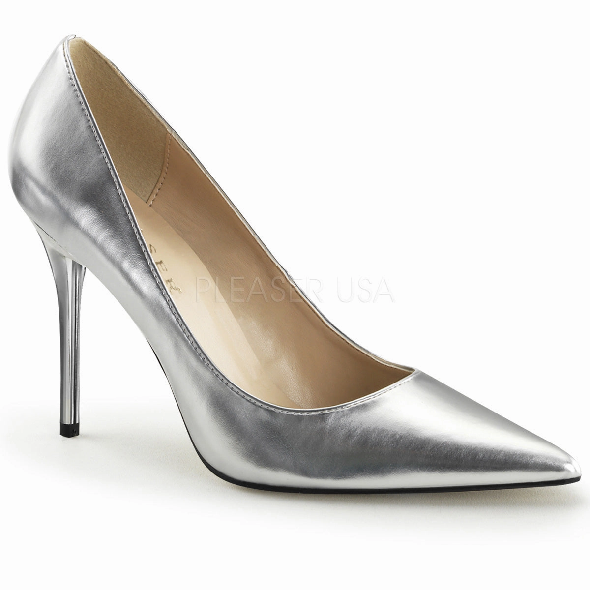 CLASSIQUE-20  Silver Metallic Pu