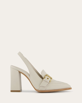 CODIE HIGH HEELS OFF WHITE LEATHER