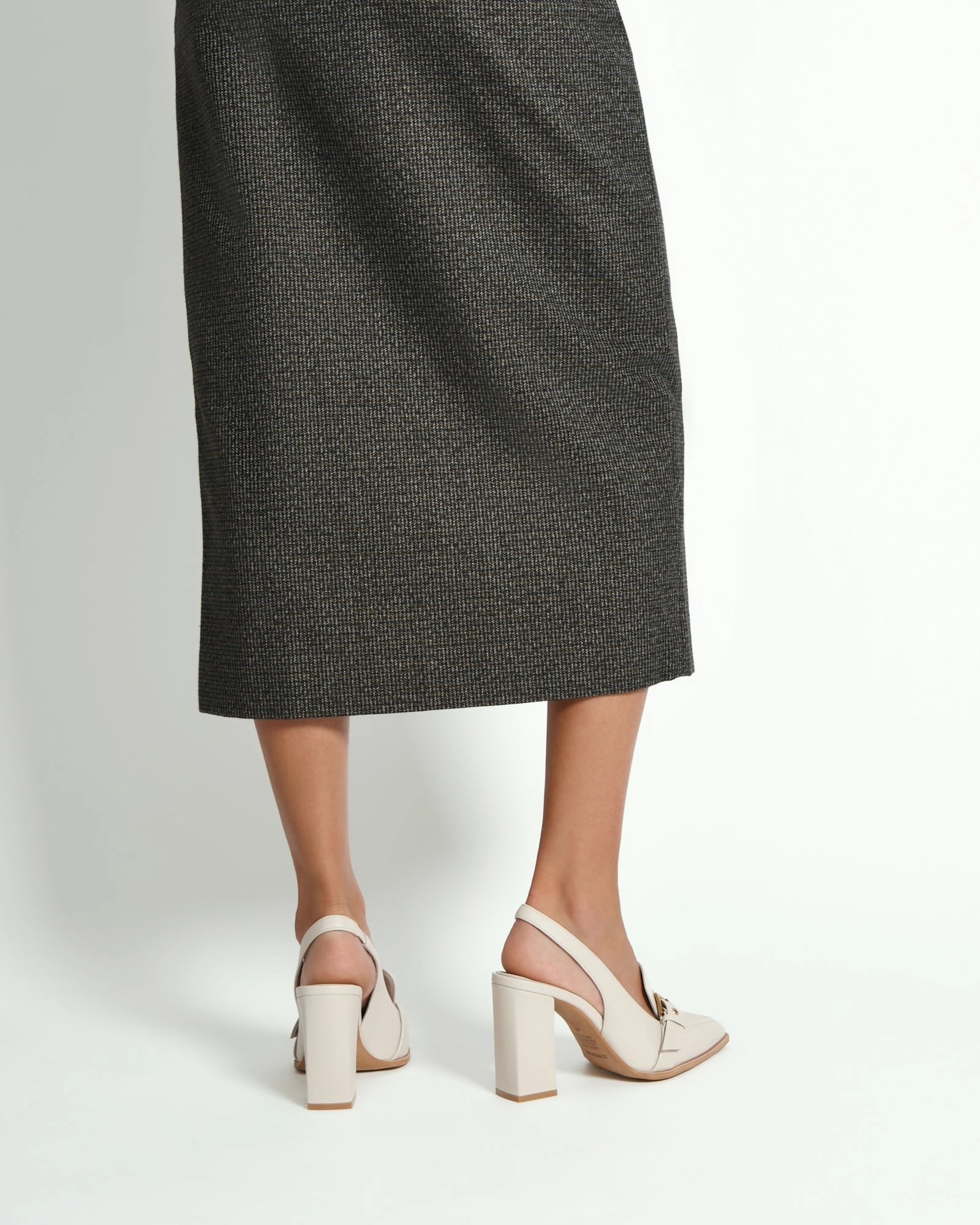 CODIE HIGH HEELS OFF WHITE LEATHER