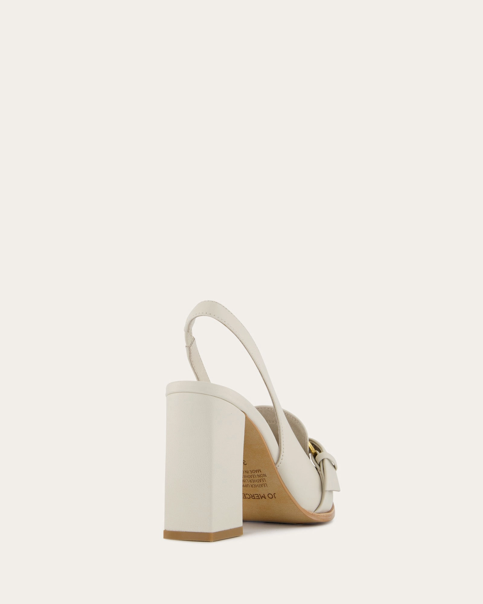CODIE HIGH HEELS OFF WHITE LEATHER