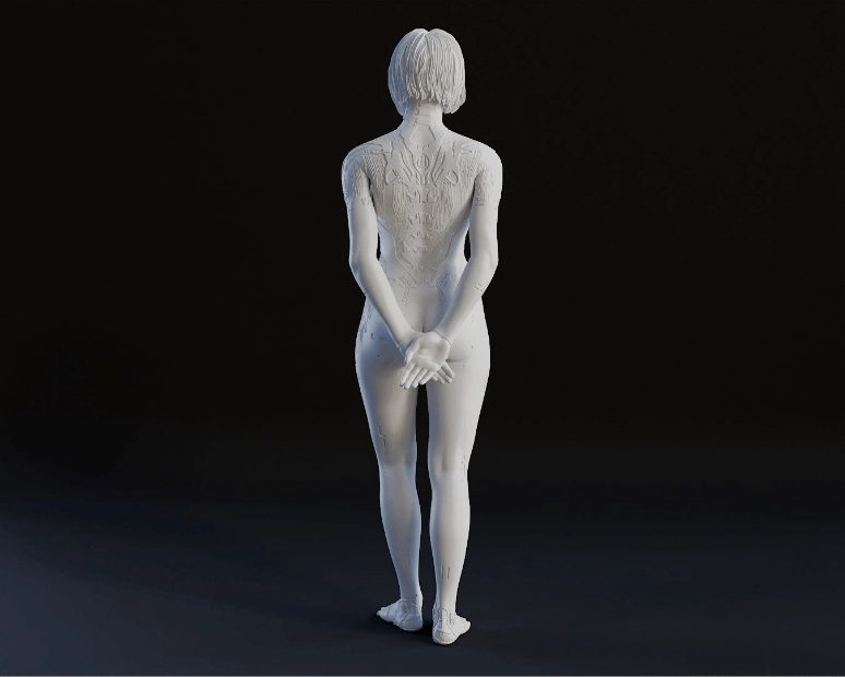 Cortana Figurine - Pose 2 - 3D Print Files