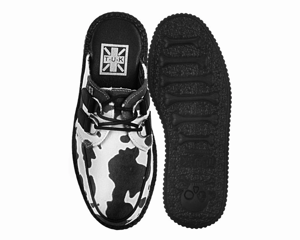 Cow Print Creeper Mule