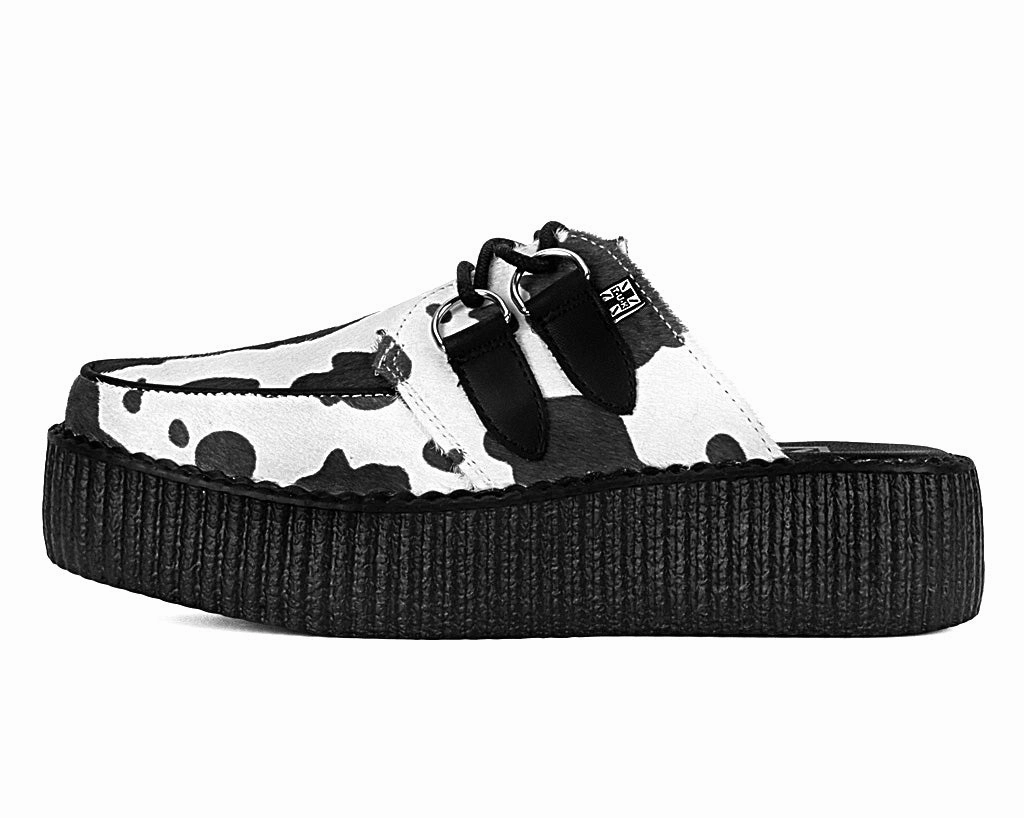 Cow Print Creeper Mule
