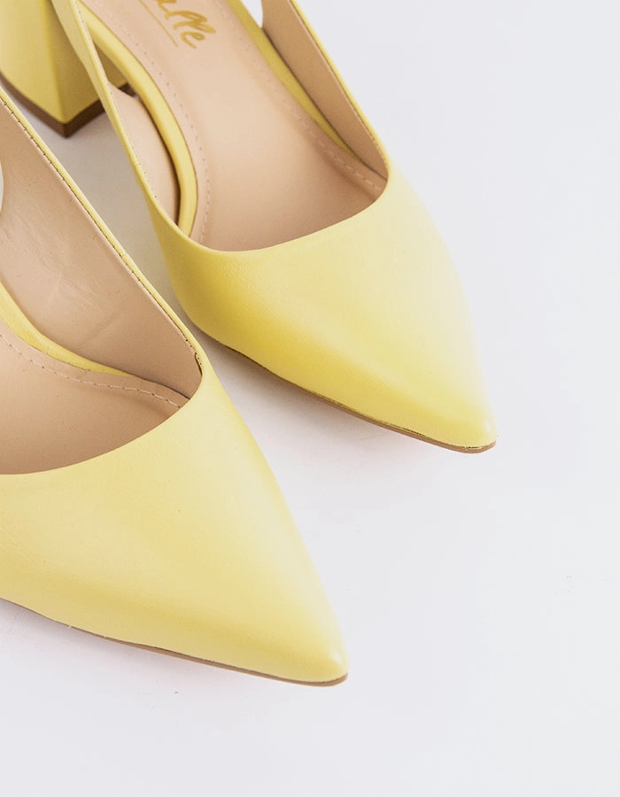 Dalida Yellow Leather